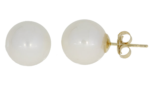 Fresh Water Pearl Stud Earrings 14KT Yellow Gold