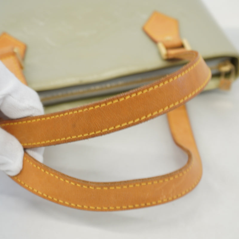 Auth Louis Vuitton Monogram Vernis Houston M91053 Womens Tote Bag Gris