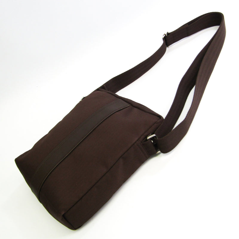 Hermes Acapulco Pochette Acapulco Unisex Nylon,Leather Shoulder Bag Havane