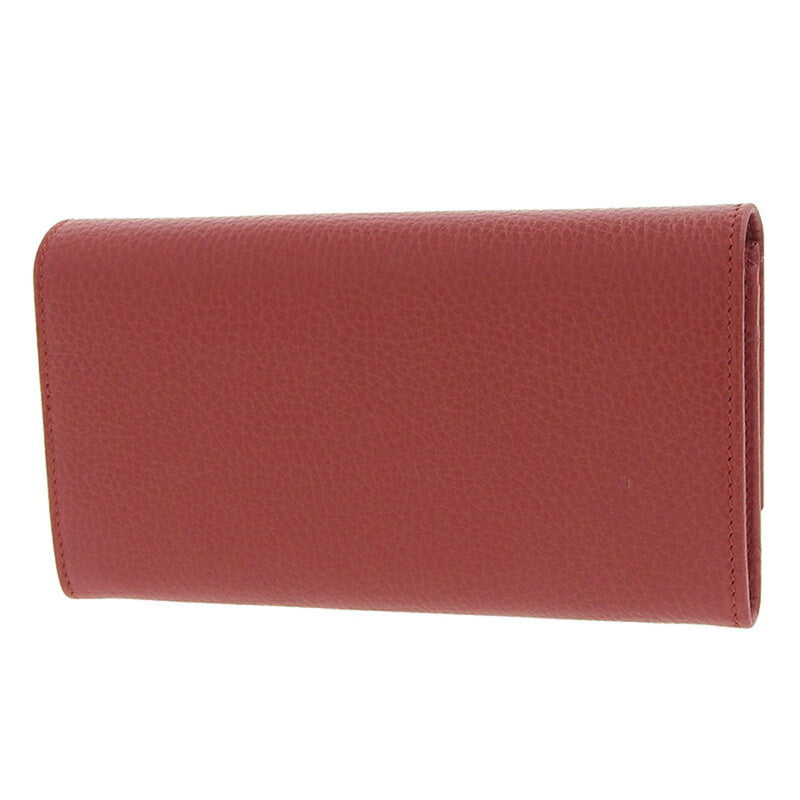 Gucci GUCCI Wallet Womens Long Petit Marmont Leather 456116 Red