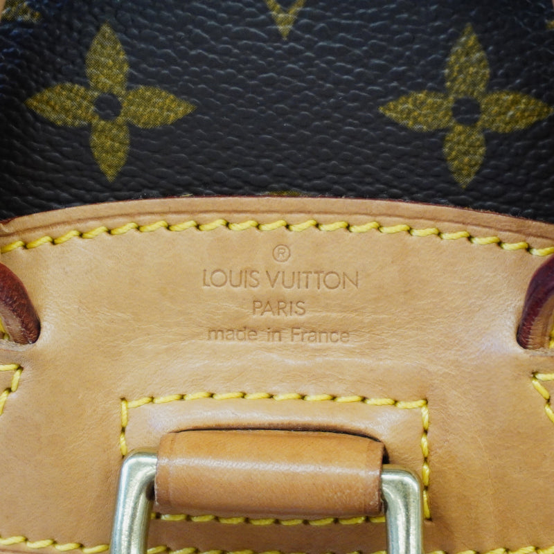 Auth Louis Vuitton Rucksack Monogram Mini Monsuri M51137