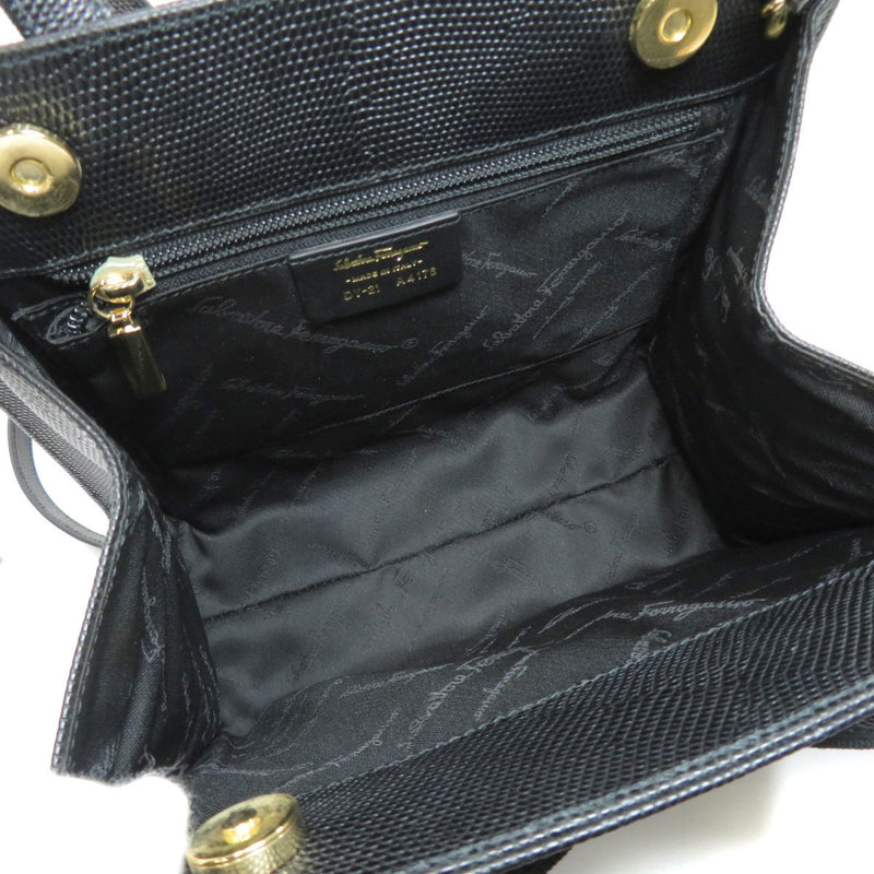 Salvatore Ferragamo Vala Ribbon Handbag Leather Womens