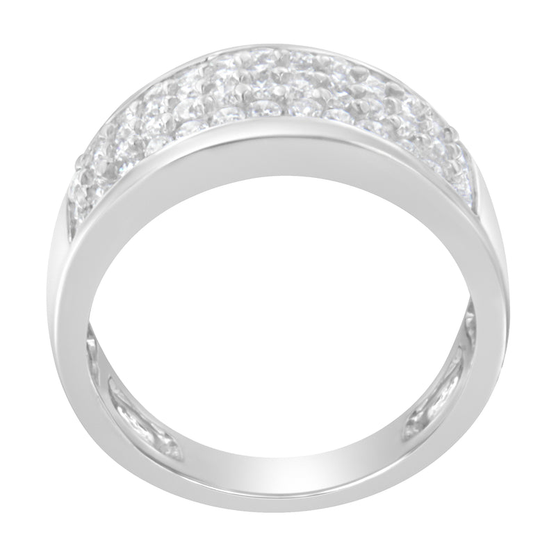 14K White Gold Round Cut Diamond Ring (1.0 Cttw, H-I Color, SI2-I1 Clarity) - Size 6-1/2