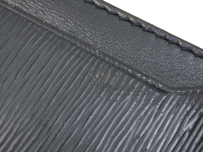 Prada Card Case Womens Black Gold Leather 1MC208 Holder Regular Logo