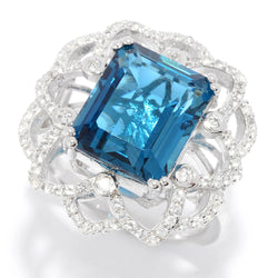 Enchanting Azure Dreams Ring