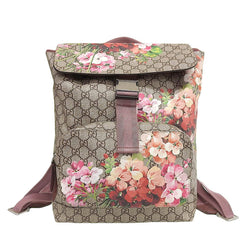 Gucci PVCCanvas Backpack BrownPink