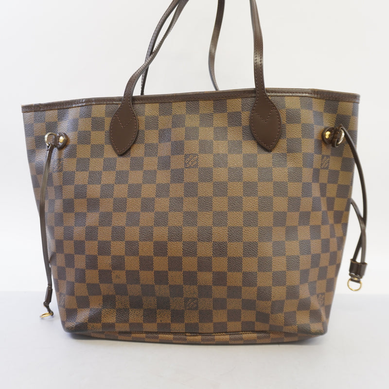 Auth Louis Vuitton Damier Neverfull MM N51105 Womens Tote Bag