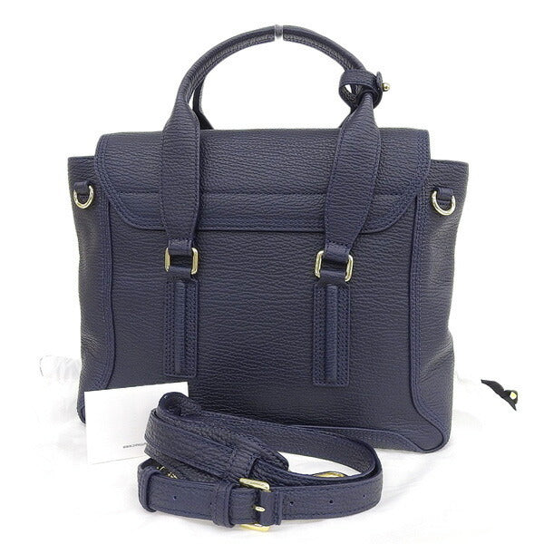 3.1 Phillip Lim Womens Leather Handbag Navy