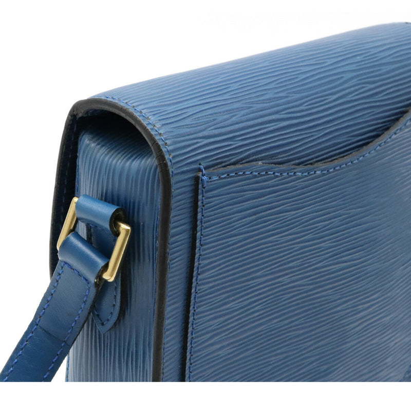 LOUIS VUITTON Epi Mini Sun Crew Shoulder Bag Pochette Leather Toledo Blue M52215