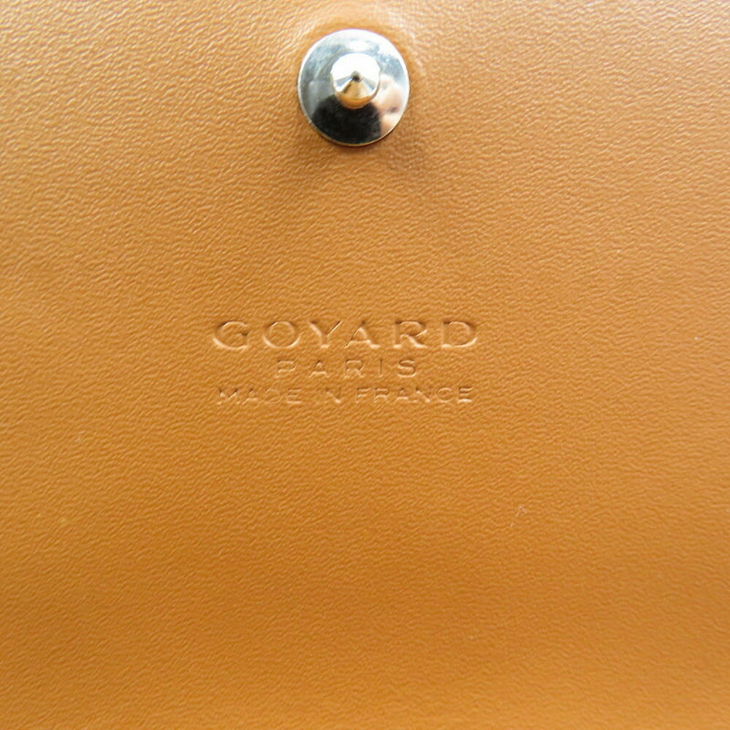 Goyard Valenne PVC Leather Black Brown Bi-Fold Wallet 0035 GOYARD