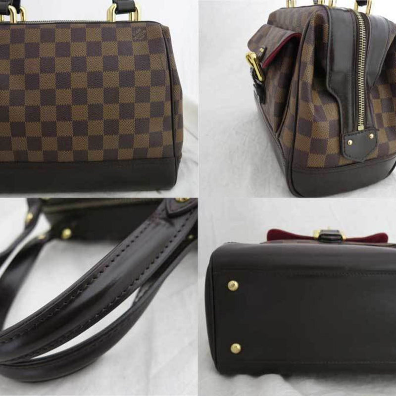 Louis Vuitton Bag Damier Knightsbridge Brown Gold Hardware Canvas Handbag Ladies N51201