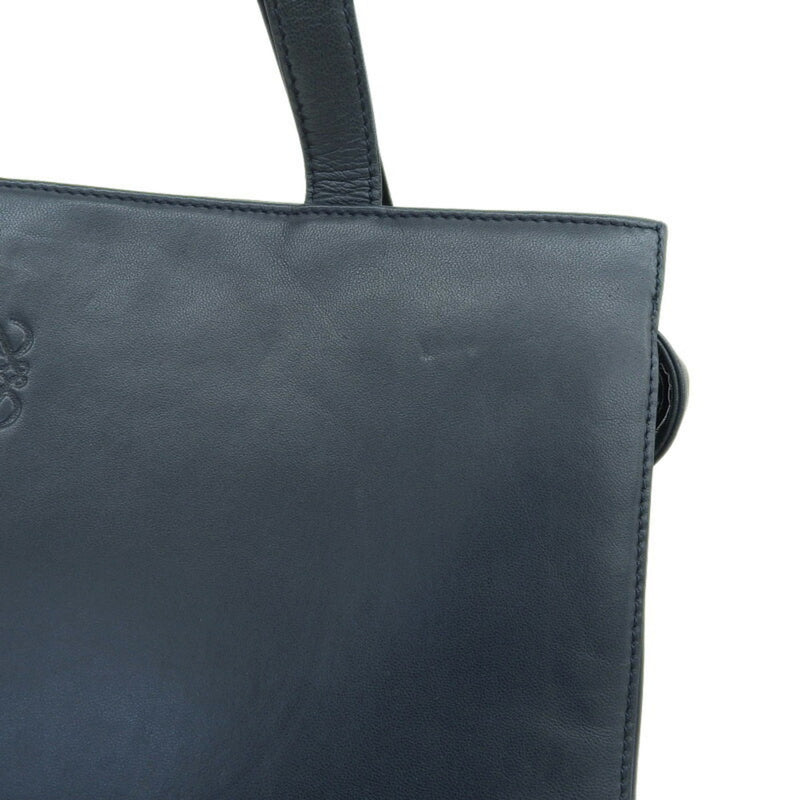 Loewe LOEWE bag ladies tote shoulder leather navy blue