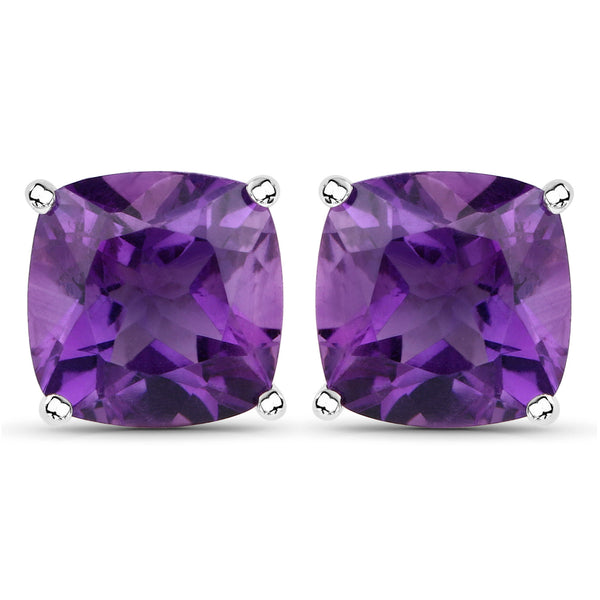 5.20 Carat Genuine Amethyst .925 Sterling Silver Earrings