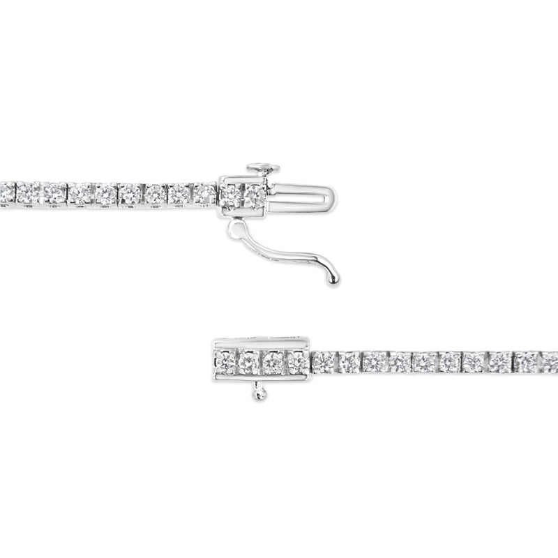 .925 Sterling Silver 2.0 Cttw Diamond Classic Link Tennis Bracelet (I-J Color, I2-I3 Clarity) - 7-1/4"