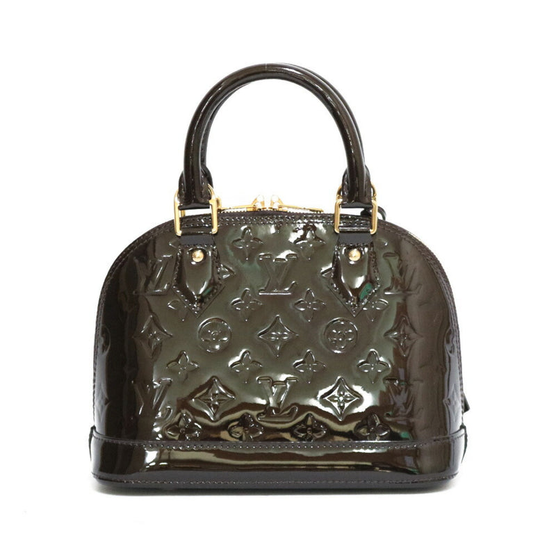 LOUIS VUITTON Shoulder Bag Monogram Verni Handbag Alma BB M91678 Purple Amarant Ladies