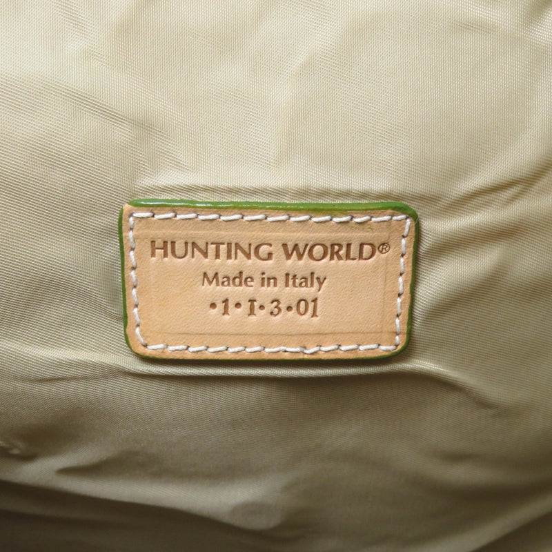 Hunting World Motif Eco Bag Tote Canvas / Leather Ladies HUNTING WORLD