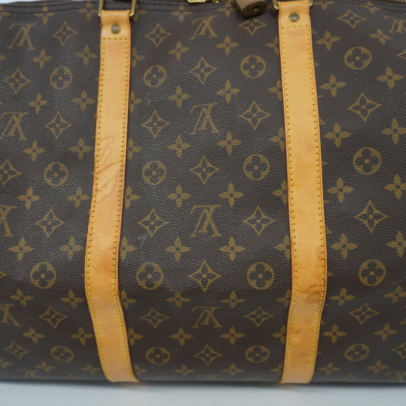 Auth Louis Vuitton Monogram Keepol 60 M41422 MenWomenUnisex Boston Bag