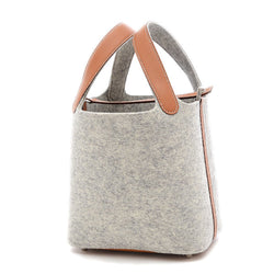 Hermes Picotin Lock PM 18 Felt Swift Gray Gold Y stamp Handbag