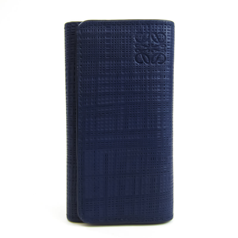 Loewe Unisex Leather Key Case Navy