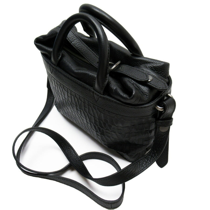 Hunting World HUNTING WORLD Handbag Shoulder Bag 2Way Black Leather