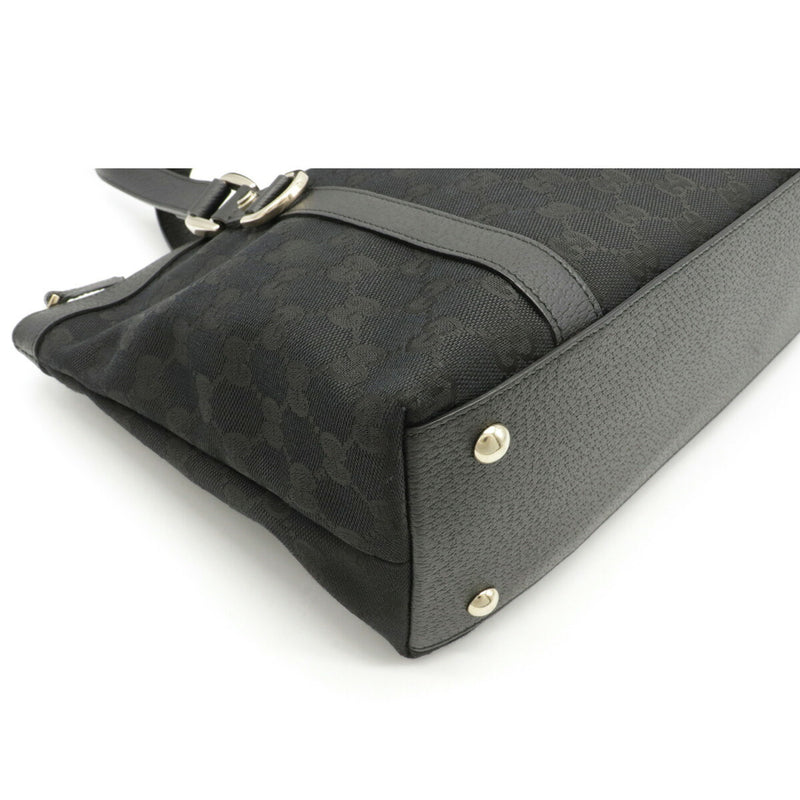 GUCCI Gucci GG Canvas Abbey Tote Bag Shoulder Black 141470