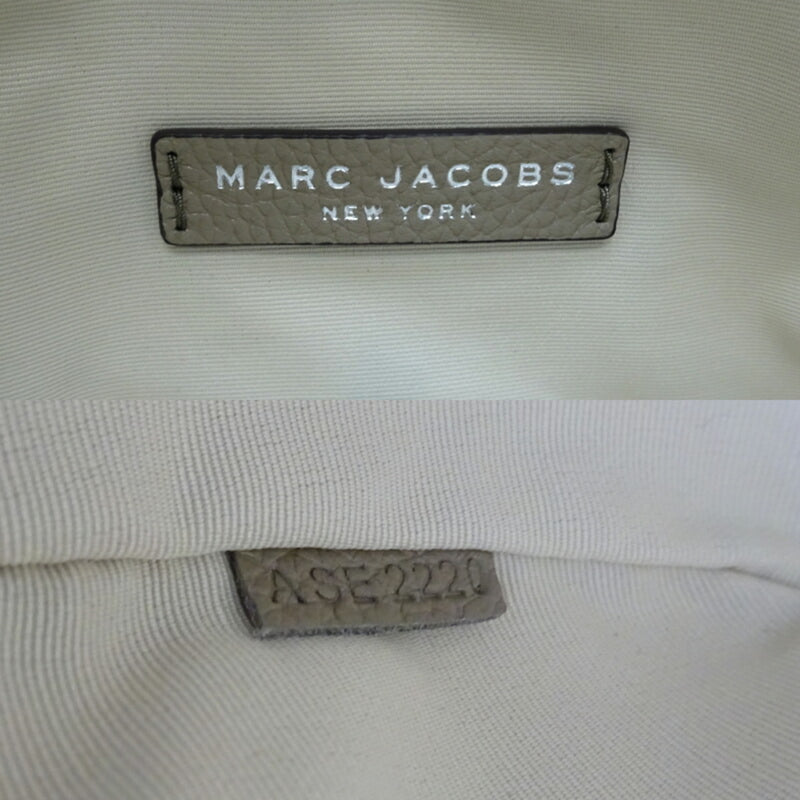 Marc Jacobs Empire Scarf Shoulder Women's Bag M0016720 Cowhide Gray Beige