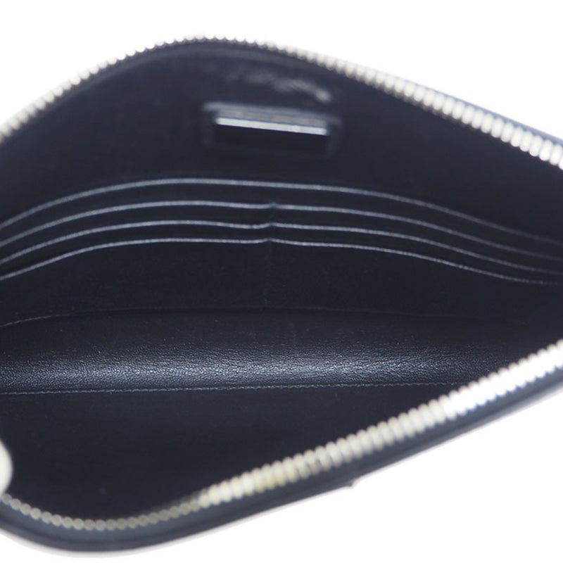 PRADA Prada Saffiano Leather Document Holder 2NH003 Black x White 2019SS Clutch Bag Pouch