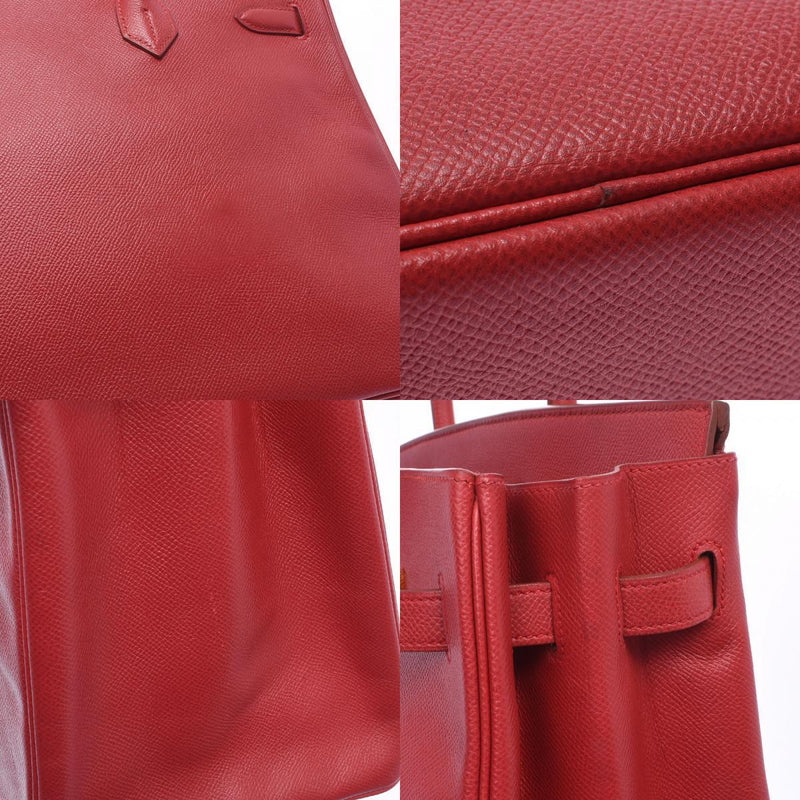 Hermes Birkin 35 Rouge Vif Unisex Kushbel handbag