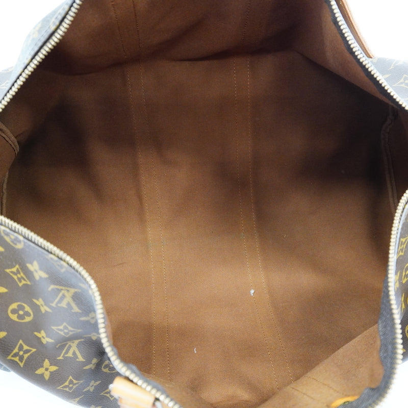 Auth Louis Vuitton Monogram Keepol Band Lier 55 M41414 Unisex Boston Bag