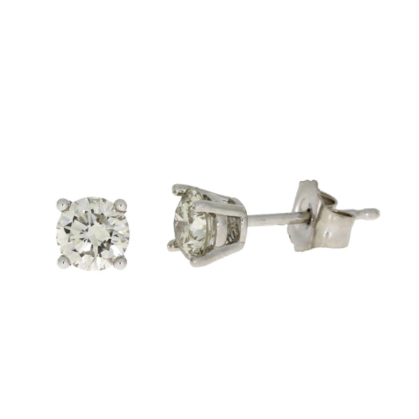 .75ct Lab Grown Diamond Stud Earrings 14KT White Gold