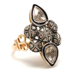 0.75ct Diamond 14kt Solid Gold .925 Sterling Silver Women Ring Handmade Jewelry
