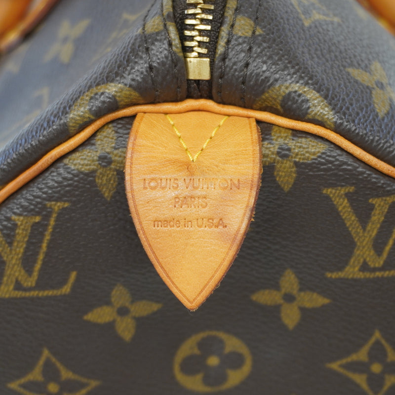 Auth Louis Vuitton Monogram Speedy 30 M41108 Womens Handbag