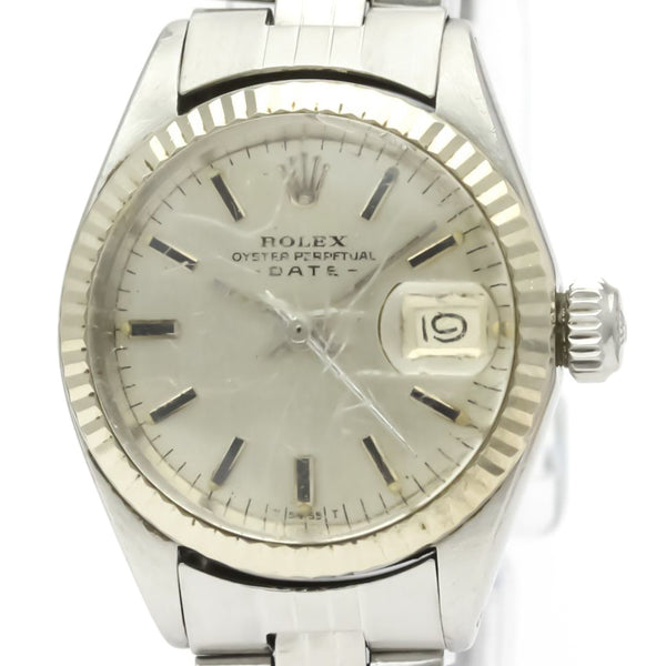 Rolex Automatic Stainless SteelWhite Gold Womens Dress Watch 6917