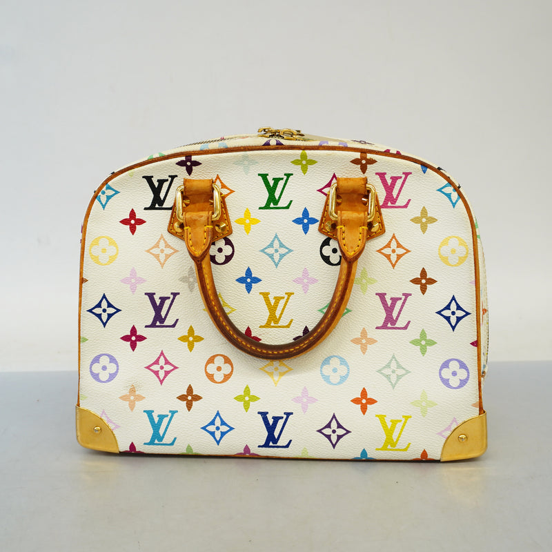 Auth Louis Vuitton Monogram Multicolore Trueville M92663 Womens Handbag Blanc