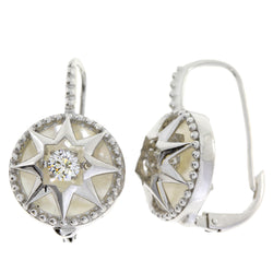 Genuine Silver and CZ Dancing Earrings Sterling Silver