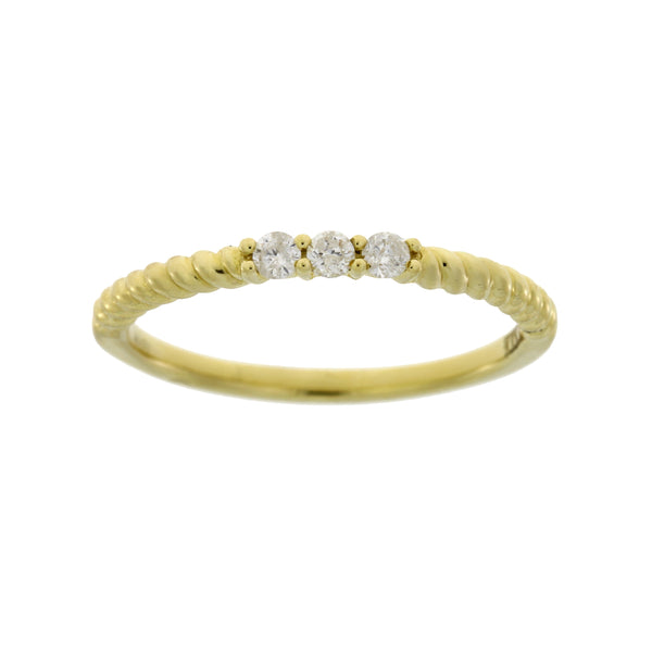.11ct Diamond Wedding Band Ring 14KT Yellow Gold