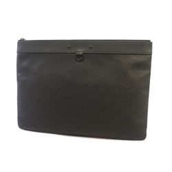 Auth Louis Vuitton Monogram Shadow Pochette Discovery M62903 Mens Clutch Bag