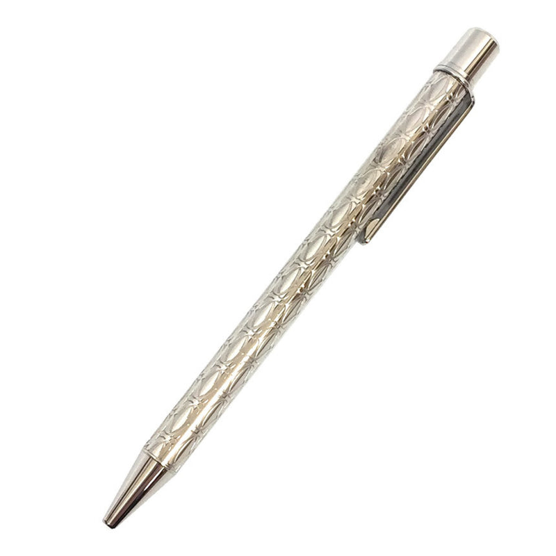 Cartier Must de 2C Ballpoint Pen ST150185 Writing Tool Twist Rotating Ink Silver Mens Womens