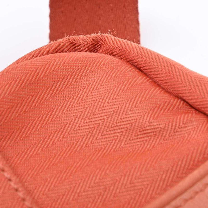 Hermes Acapulco Womens Canvas Shoulder Bag Orange