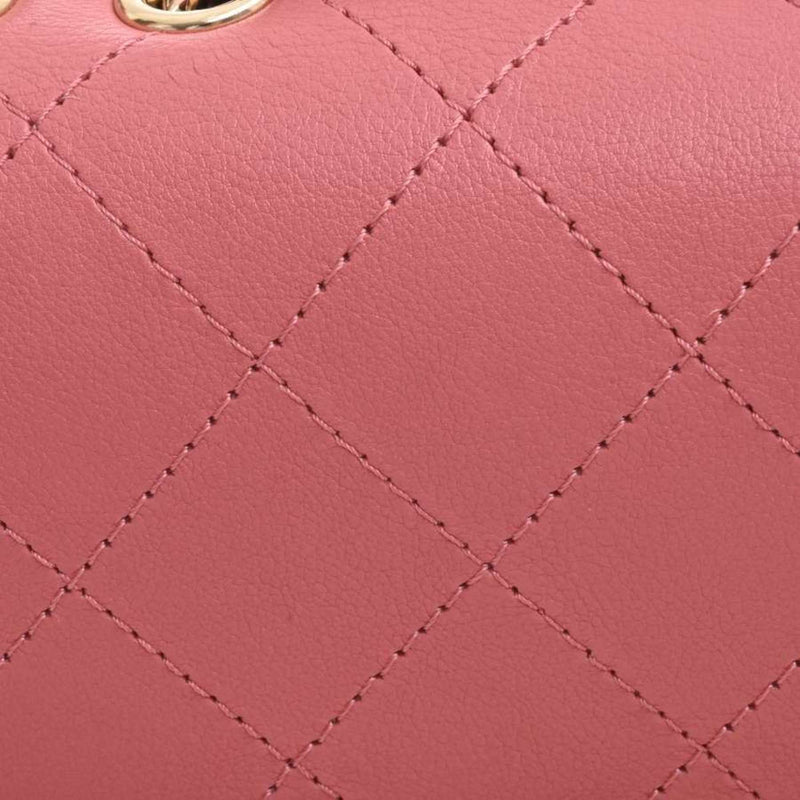 Chanel Womens Leather Shoulder Bag Pink