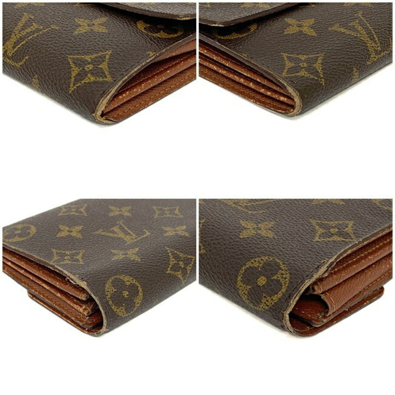 Louis Vuitton Portofeuil Sarah Brown Monogram M61734 Wallet TH0060 LOUIS VUITTON LV Folded Women's Men's