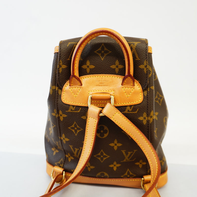 Auth Louis Vuitton Rucksack Monogram Mini Monsuri M51137