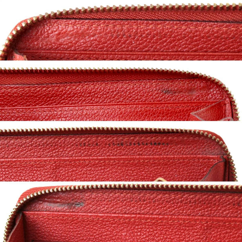 LOUIS VUITTON Zippy Wallet Monogram Amplant Scarlet M61788 SP4163 Box