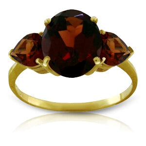 4.1 Carat 14K Solid Yellow Gold Simply Garnetlove Garnet Ring