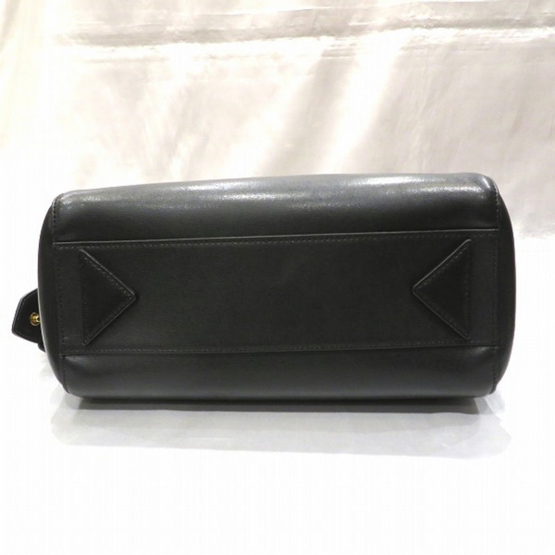 Emporio Armani Black Leather Bag Handbag Ladies