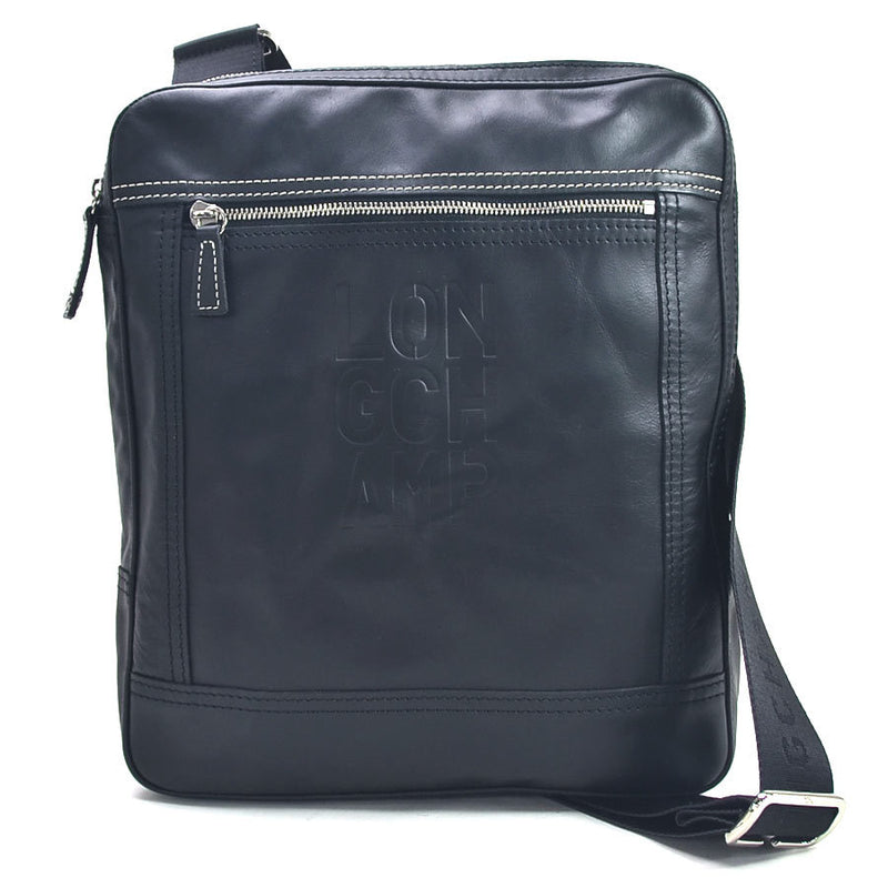 Longchamp LONGCHAMP Shoulder Bag Black Leather Mens 1714189047