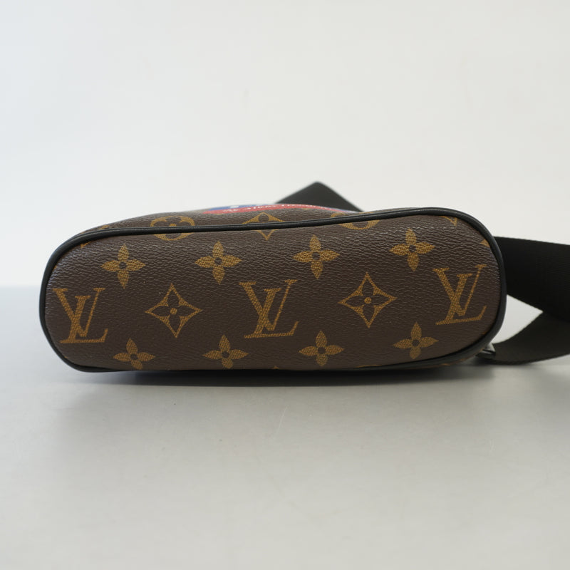 Auth Louis Vuitton Body Bag Monogram Chalk Sling Bag M44625 Unisex