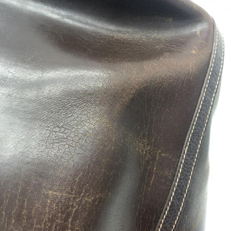 HERMES Garden Party PM Brown Leather Tote Bag Hermes