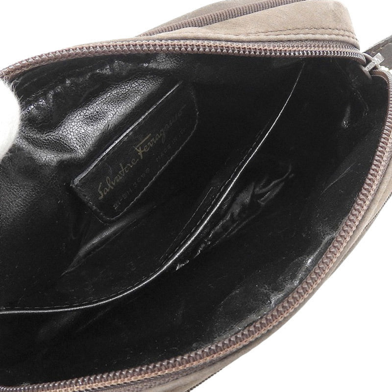 Salvatore Ferragamo Leather Shoulder Bag Brown