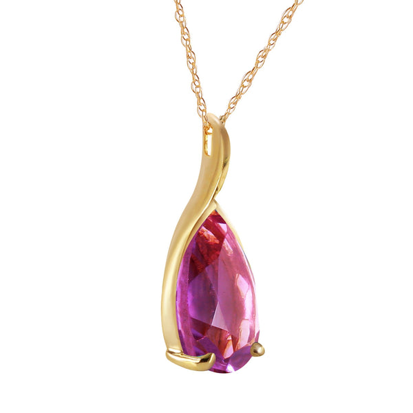 5 Carat 14K Solid Yellow Gold Anyrhing For You Amethyst Necklace